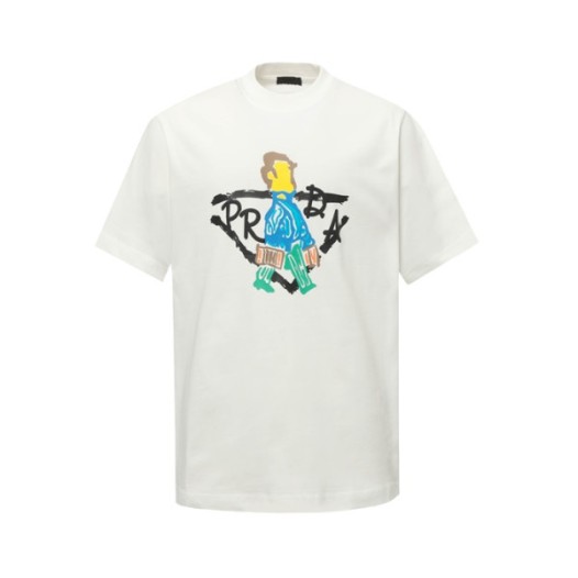 ❤프라다 남성 라운드 반팔티 - Prada Mens Round Tshirt - prc6854x