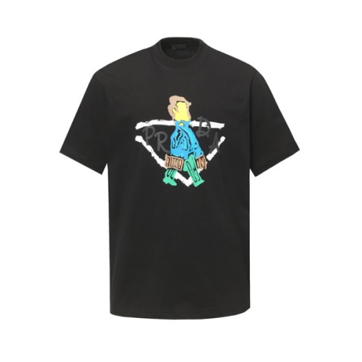 ❤프라다 남성 라운드 반팔티 - Prada Mens Round Tshirt - prc6855x