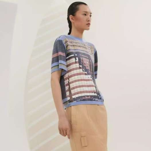 ❤에르메스 여성 라운드 반팔티 - Hermes Womens Round Tshirt - hec6902x