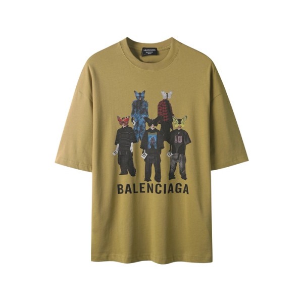 ✨발렌시아가 남성 라운드 반팔 티셔츠 - Balenciaga Mens Round Tshirt - bac6937x