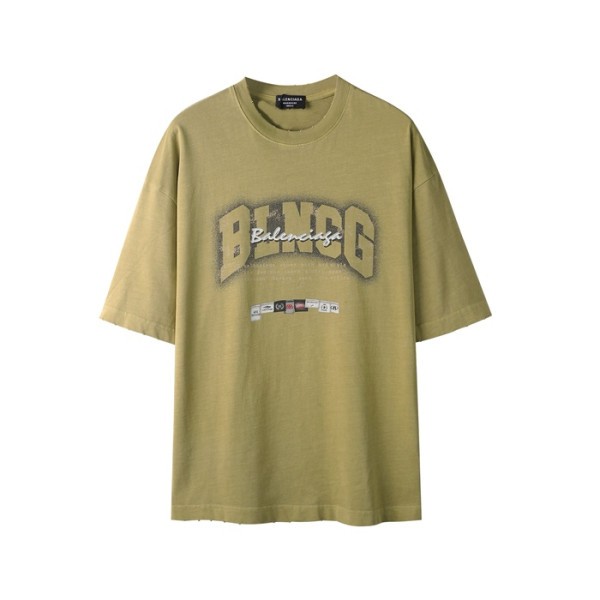 ✨발렌시아가 남성 라운드 반팔 티셔츠 - Balenciaga Mens Round Tshirt - bac6941x