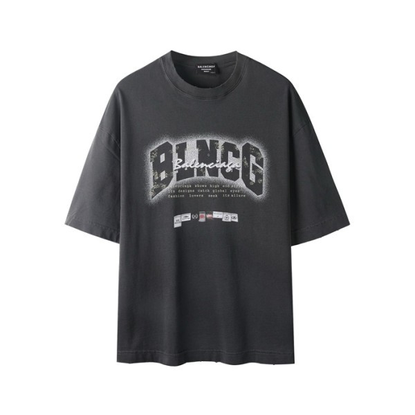 ✨발렌시아가 남성 라운드 반팔 티셔츠 - Balenciaga Mens Round Tshirt - bac6942x