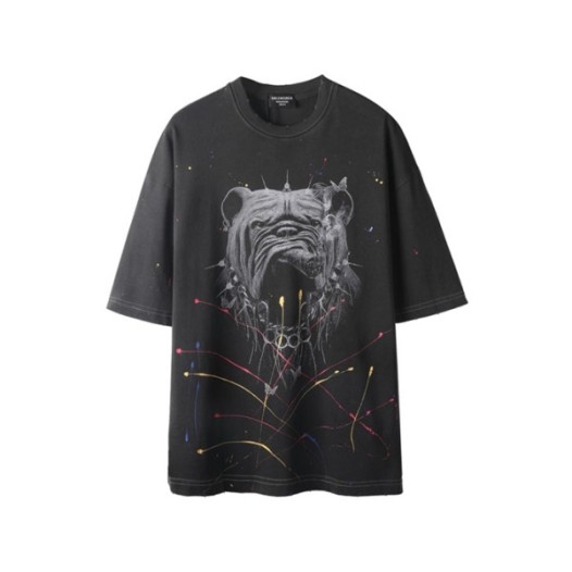 ❤발렌시아가 남성 라운드 반팔 티셔츠 - Balenciaga Mens Round Tshirt - bac6943x