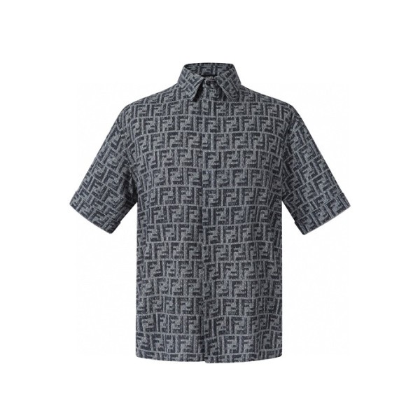 ✨펜디 남성 FF 반팔 셔츠 - Fendi Mens FF Shirts - fec6953x