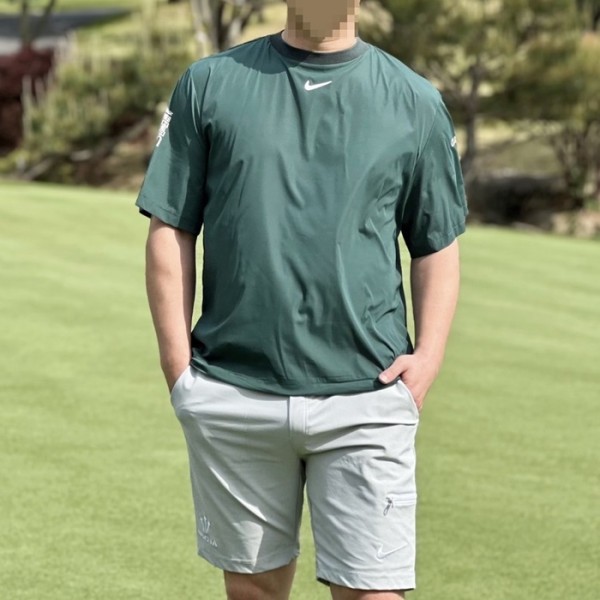 ✨[NIKE × NOCTA]  녹타×나이키 골프 숏슬리브 크루넥 & 쇼츠 팬츠 세트 - gol1691x