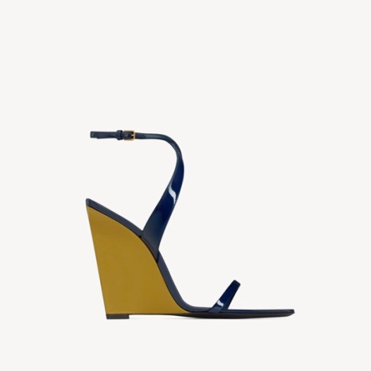 ❤입생로랑 여성 페이던트 Salomé 웨지 - Saint Laurent Womens Patent Leather Salomé Wedge - yss6021x