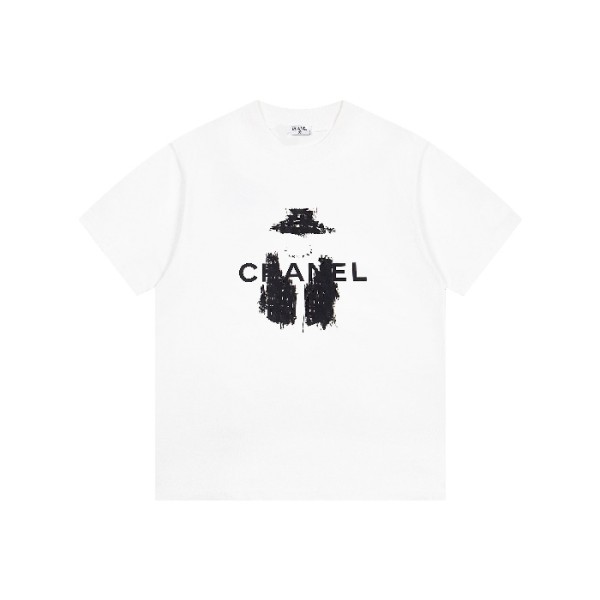 ✨샤넬 남/녀 라운드 반팔티 - Chanel Unisex Round Tshirt - chc7133x