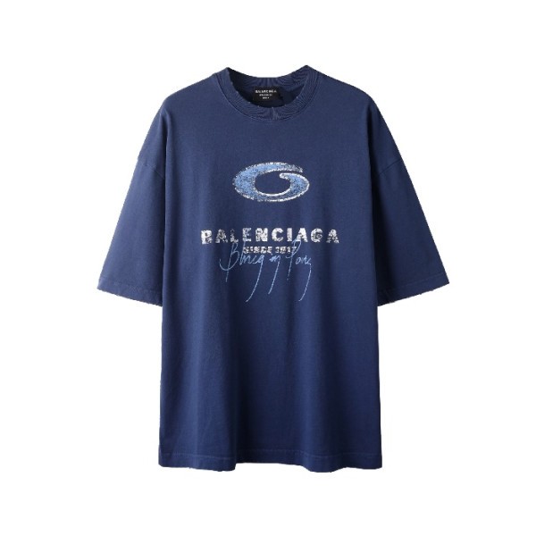 ✨발렌시아가 남성 라운드 반팔 티셔츠 - Balenciaga Mens Round Tshirt - bac7158x