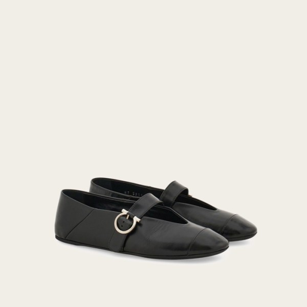 ✨페라가모 여성 간치니 발레리나 플랫 슈즈 - Salvatore Ferragamo Womens Vara Ballerina Flat Shoes - fes6071x