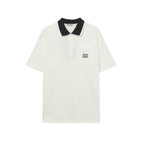 ✨미우미우 남성 폴로 반팔 티셔츠 - Miumiu Mens Polo Tshirt - mic7217x