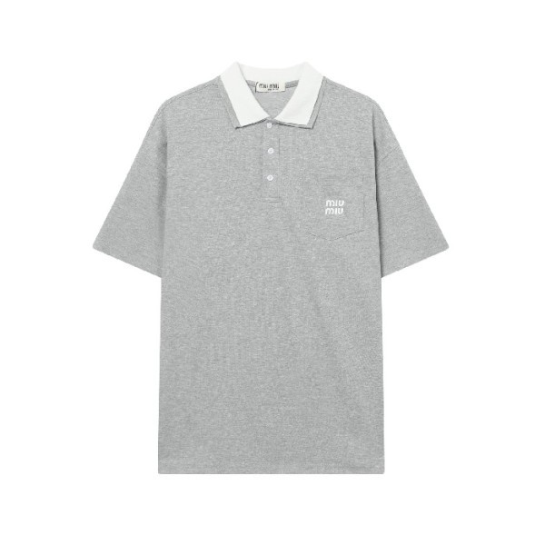 ✨미우미우 남성 폴로 반팔 티셔츠 - Miumiu Mens Polo Tshirt - mic7218x