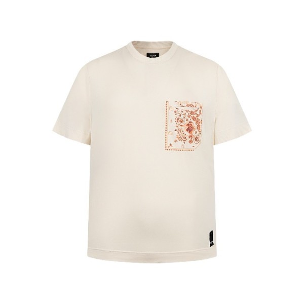 ✨펜디 남성 라운드 반팔 티셔츠 - Fendi Mens Round Tshirt - fec7267x