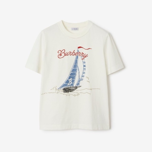 ✨버버리 여성 반팔 티셔츠 - Burberry Womens Round Tshirt - prc7304x