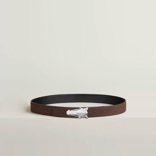 ✨에르메스 남성 데스트리에 버클 리버서블 벨트 - Hermes Mens Destrier Buckle Reversible Belt - bel245x