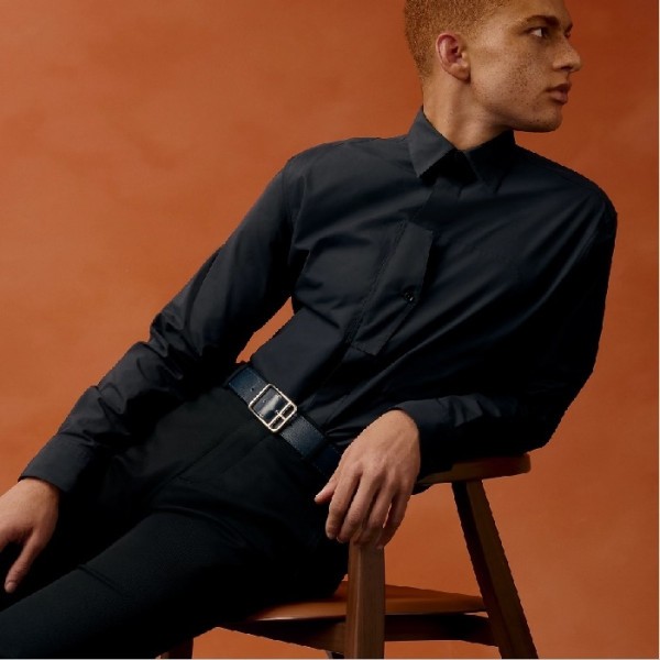 ✨에르메스 남성 하프 코드 버클 리버서블 벨트 - Hermes Mens Half Cod Buckle Reversible Belt - bel248x