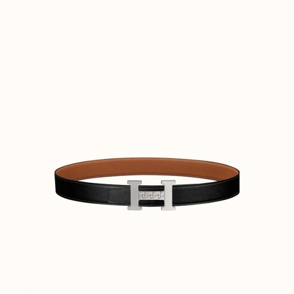 ✨에르메스 남성 H Gourmette 버클 리버서블 벨트 - Hermes Mens H Gourmette Buckle Reversible Belt - bel340x