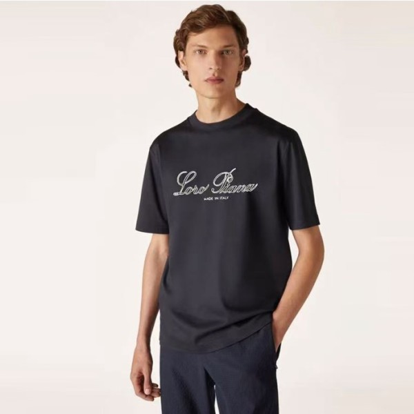 ✨로로피아나 남성 라운드 반팔티 - Loro Piana Mens Round Tshirt - lpc7452x