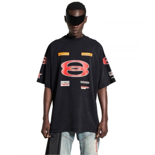❤발렌시아가 남성 라운드 반팔 티셔츠 - Balenciaga Mens Round Tshirt - bac7458x
