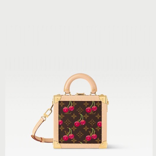 ★루이비통 여성 LV x TM 미니 스퀘어 트렁크 체리 M14040 - Louis vuitton Womens LV x TM Mini Square Trunk Cherry - lvb5960x