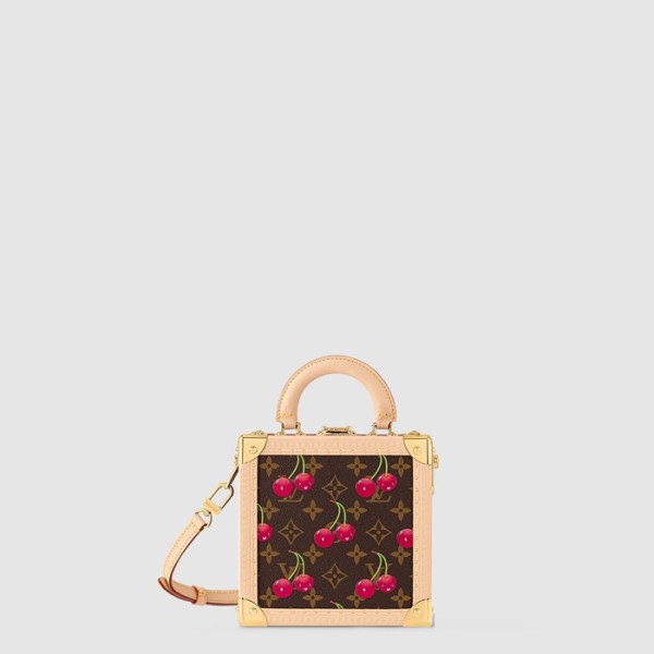 ✨루이비통 여성 LV x TM 미니 스퀘어 트렁크 체리 M14040 - Louis vuitton Womens LV x TM Mini Square Trunk Cherry - lvb5960x