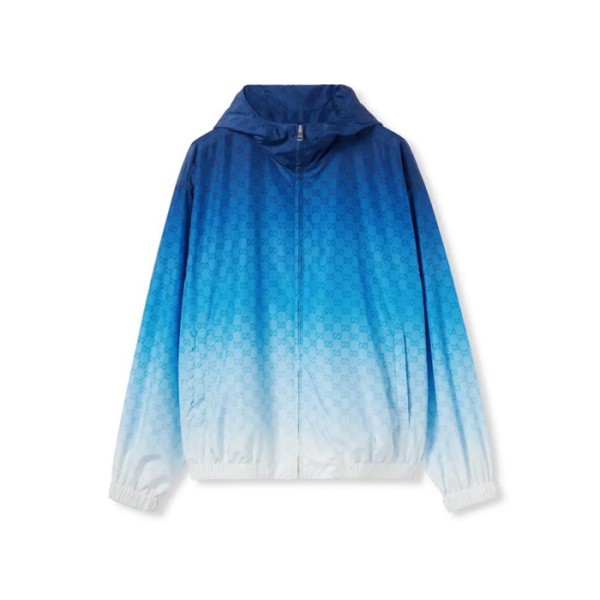 ✨구찌 남성 프린트 테크니컬 포플린 지퍼 재킷 - Gucci Mens Printed Technical Poplin Zipper Jacket - guc7538x