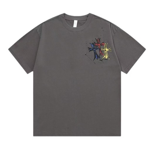 ❤크롬하츠 남성 라운드 반팔티 - Chrom Hearts Mens Round Tshirt - chc7552x