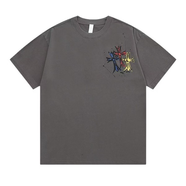 ✨크롬하츠 남성 라운드 반팔티 - Chrom Hearts Mens Round Tshirt - chc7552x