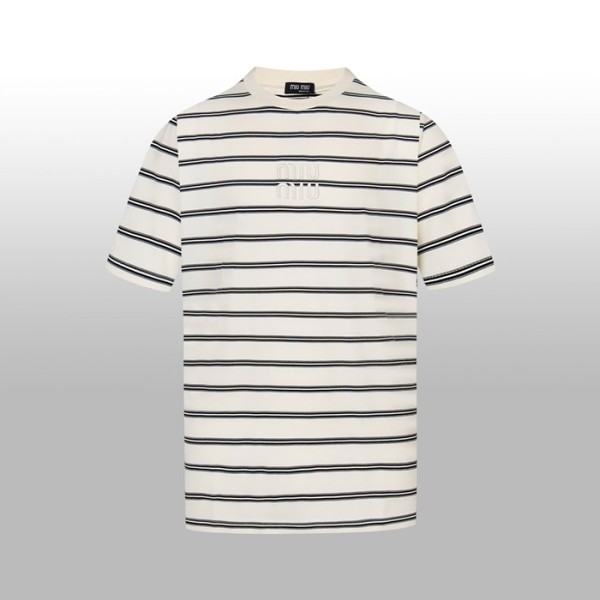 ✨미우미우 남성 라운드 반팔 티셔츠 - Miumiu Mens Round Tshirt - mic7580x