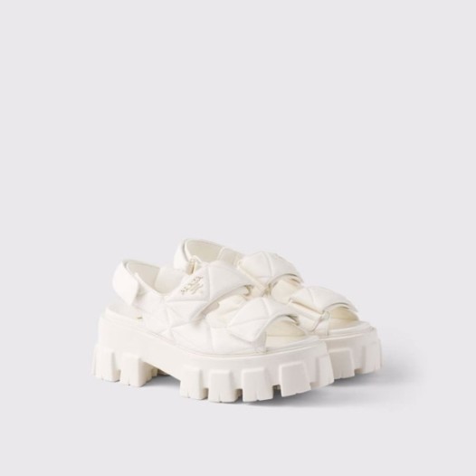 ❤프라다 여성 모놀리스 나파 가죽 샌들 - Prada Womens Monolith Napa Leather Sandals - prs6258x