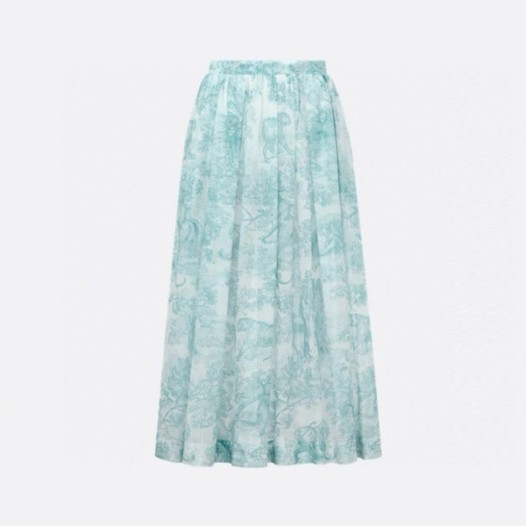 ❤디올 여성 디올리비에라 플레어 미디 스커트 - Dior Womens Dioriviera Flared Midi Skirt - dic7601x