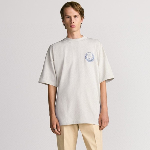 ✨디올 남성 라운드 반팔 티셔츠 - Dior Mens Round Tshirt - dic7690x