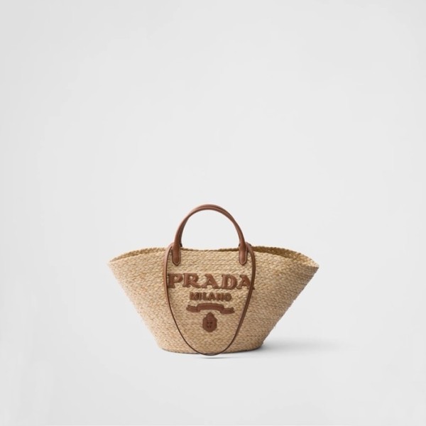 ✨프라다 여성 라지 라피아 가죽 쇼핑백 1BG479 - Prada Womens Large Raffia Leather Shopping Bag - prb7722x