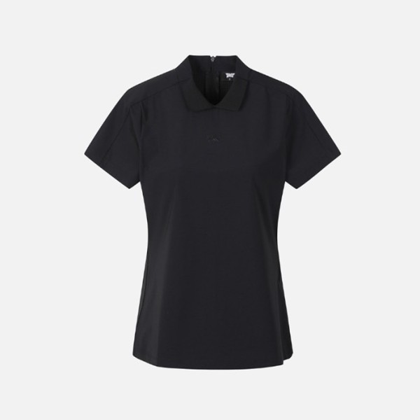 ✨PXG 여성 썸머 컬러 블럭 퍼포레이티드 카라 티셔츠 - gol1743x