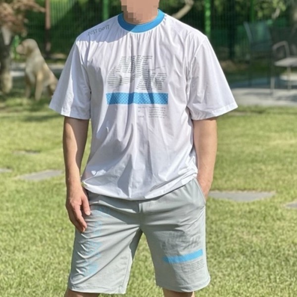 ✨[NIKE] 나이키 남성 AIR 우븐 라운드 쇼츠 트레이닝셋 - gol1750x