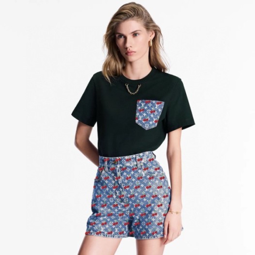 ❤루이비통 여성 LV x TM 체리 티셔츠 - Louis vuitton Womens LV x TM Cherry TShirt - lvc7745x