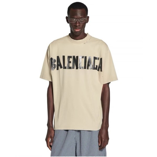 ✨발렌시아가 남성 라운드 반팔 티셔츠 - Balenciaga Mens Round Tshirt - bac7756x