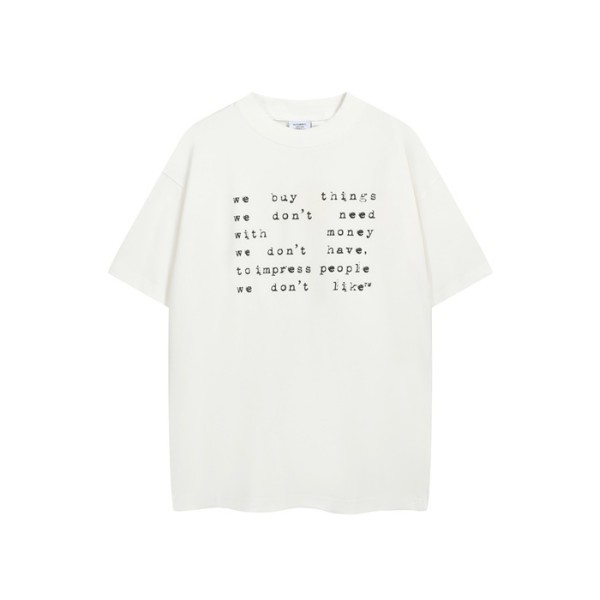 ✨베트멍 남/녀 라운드 반팔 티셔츠 - Vetements Unisex Oversize Tshirt - buc7790x