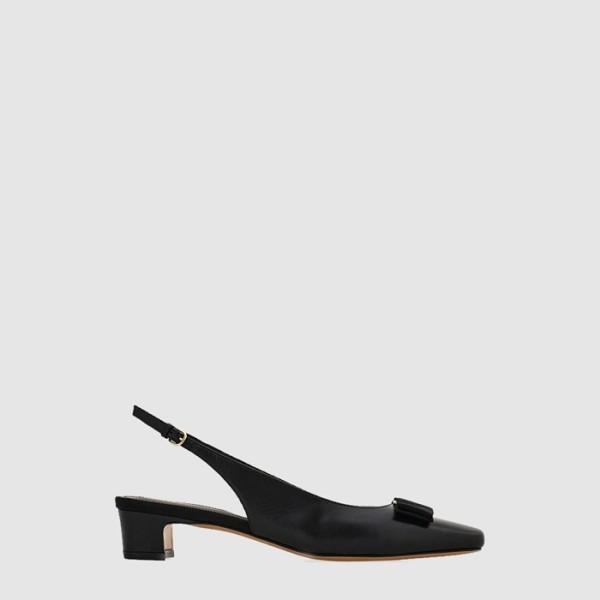 ✨페라가모 여성 아이코닉 보우 슬링백 - Salvatore Ferragamo Womens Iconic Bow Slingback - fes6365x