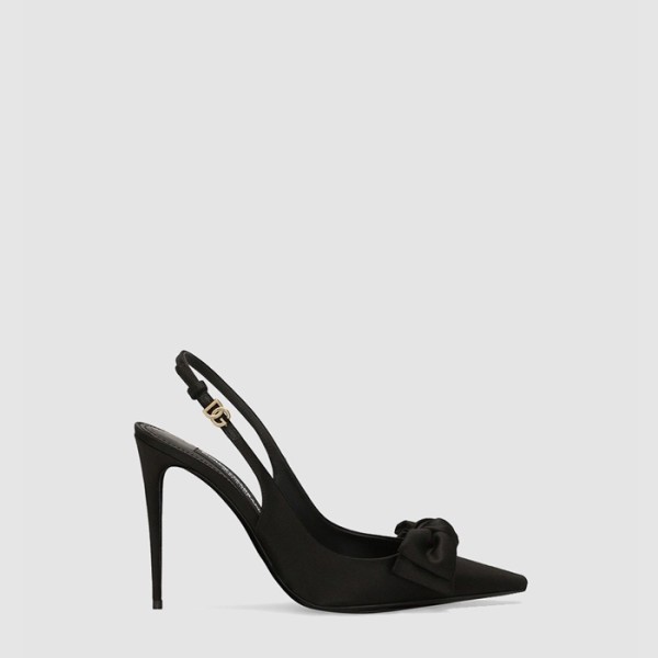 ✨돌체앤가바나 여성 리본 새틴 슬링백 - Dolce&Gabbana Womens Satin Slingback With Ribbon - dos6391x