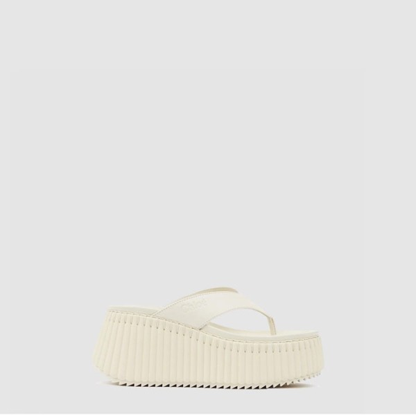 ✨끌로에 여성 Nama 웨지 슬라이드 - Chloe Womens Nama Wedge Slide - chs6418x