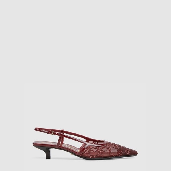 ✨구찌 여성 GG 크리스털 슬링백 펌프스 - Gucci Womens GG Crystal Slingback Pumps - gus6454x