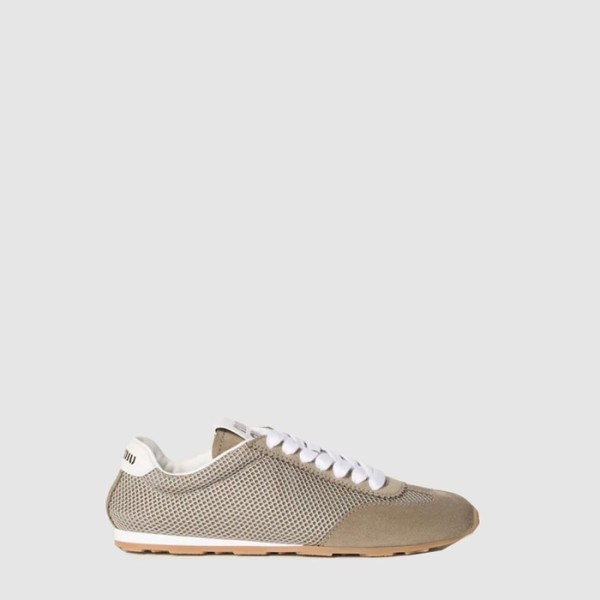 ✨미우미우 여성 메쉬 스웨이드 플룸 스니커즈 - Miumiu Womens Mesh Suede Plume Sneakers - mis6518x