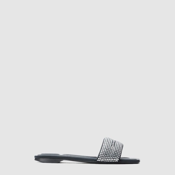 ✨알렉산더왕 여성 Vy 핑크 새틴 크리스탈 핫픽스 샌들 - Alexander wang Womens Vy Pink Satin Crystal Hot Fix Sandals - als6520x