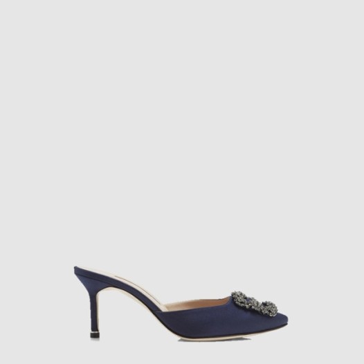 ❤마놀로 블라닉 여성 항기시 새틴 뮬 - Manolo Blahnik Womens Hangisi Satin Mule - mas6540x