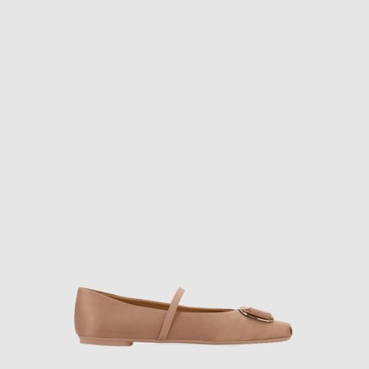 ❤페라가모 여성 뉴 바라 플레이트 발레 플랫 - Salvatore Ferragamo Womens New Bara Plate Ballet Flats - fes6640x