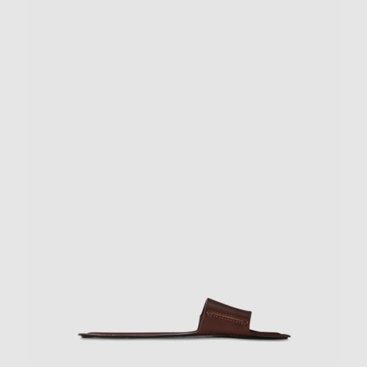 ❤더 로우 여성 가죽 스트랩 슬라이드 - The Row Womens Leather Strap Slide - ths6642x