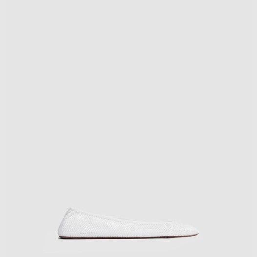❤알라이아 여성 피시넷 소재 로우 뱀프 발레 플랫 슈즈 - Alaia Womens Fishnet Material Low Vamp Ballet Flat Shoes - als6678x