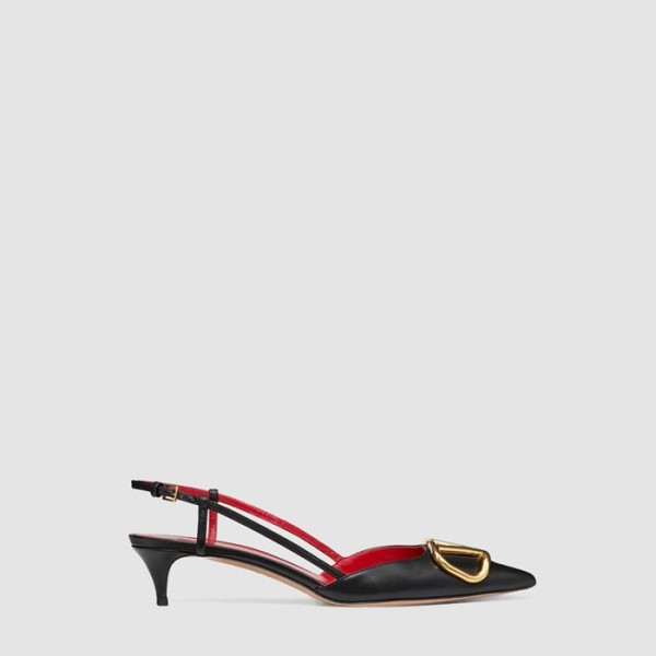 ✨발렌티노 여성 브이로고 시그니처 슬링백 펌프스 - Valentino Womens Calfskin V-Logo Signature Slingback Pumps - vas6687x