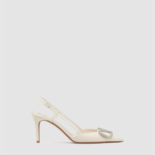 ✨발렌티노 여성 브이로고 시그니처 슬링백 펌프스 - Valentino Womens Calfskin V-Logo Signature Slingback Pumps - vas6689x