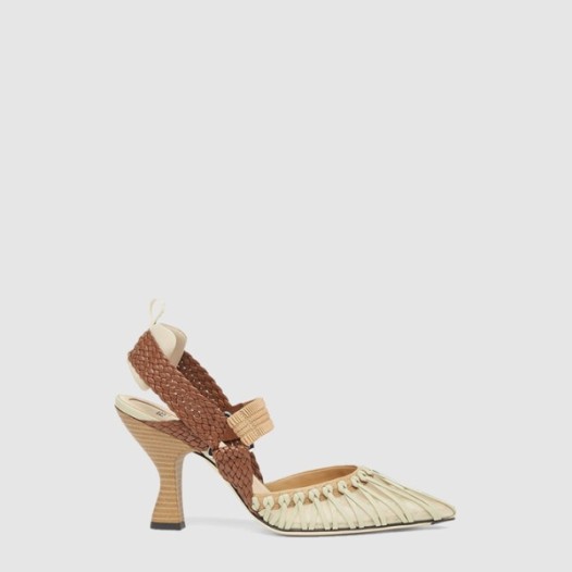 ❤펜디 여성 콜리브리 하이 힐 슬링백 - Fendi Womens Colibri High Heel Slingback - fes6744x